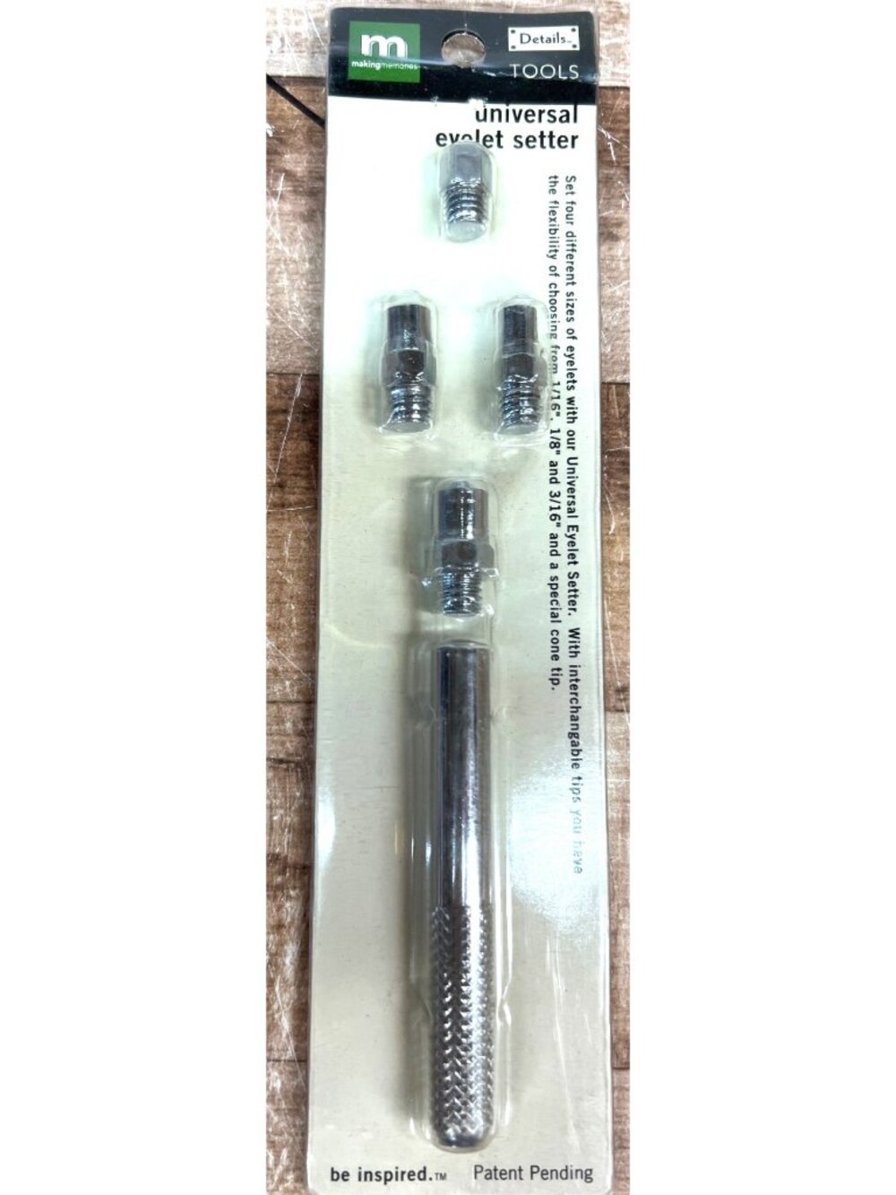 Making Memories Universal Eyelet Setter 4 Interchangeable Tips For Crafting